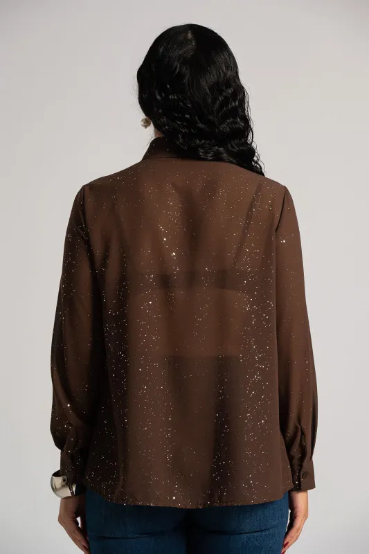 Πουκάμισο Με Στρας Λεπτομέρειες