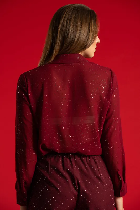 Shirt With Rhinestone Details 