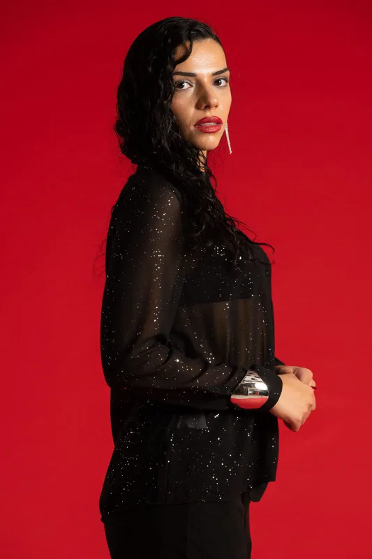 Shirt With Rhinestone Details 