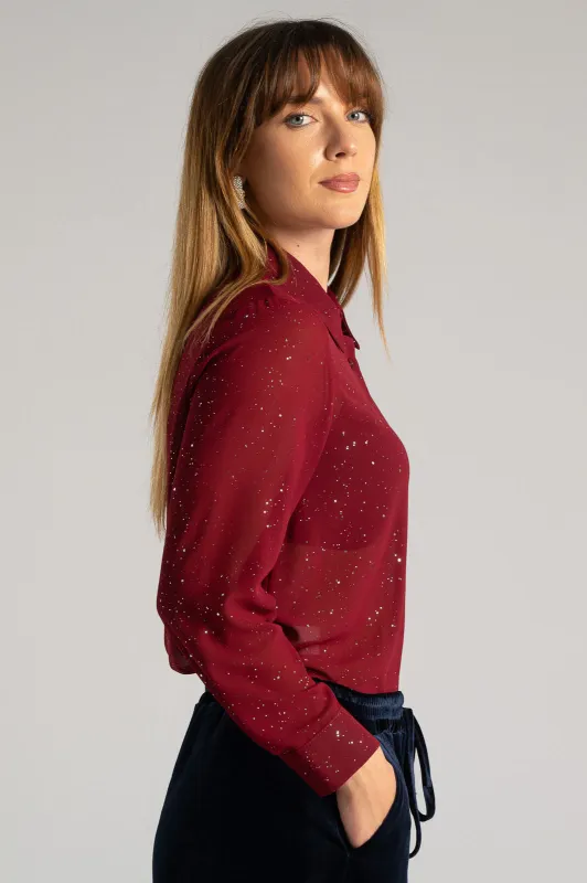 Shirt With Rhinestone Details 