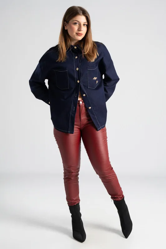 Πουκάμισο Μεταλλικά Κουμπιά Καρφίτσες