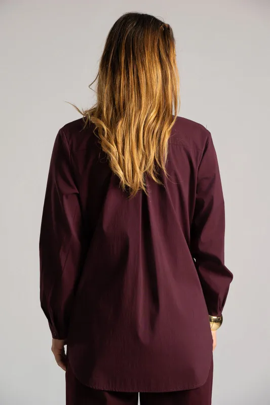 Solid Color Shirt Placket