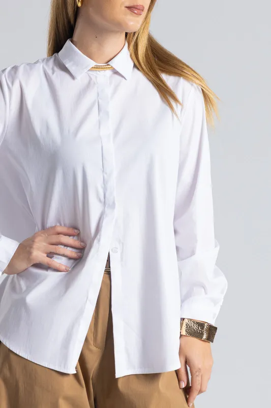 Solid Color Shirt Placket