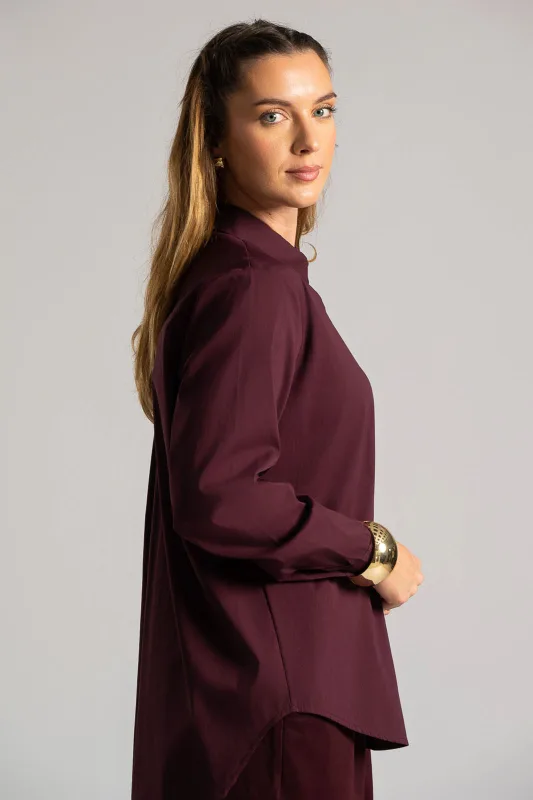 Solid Color Shirt Placket