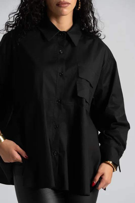 Πουκάμισο Μονόχρωμο Πιέτες