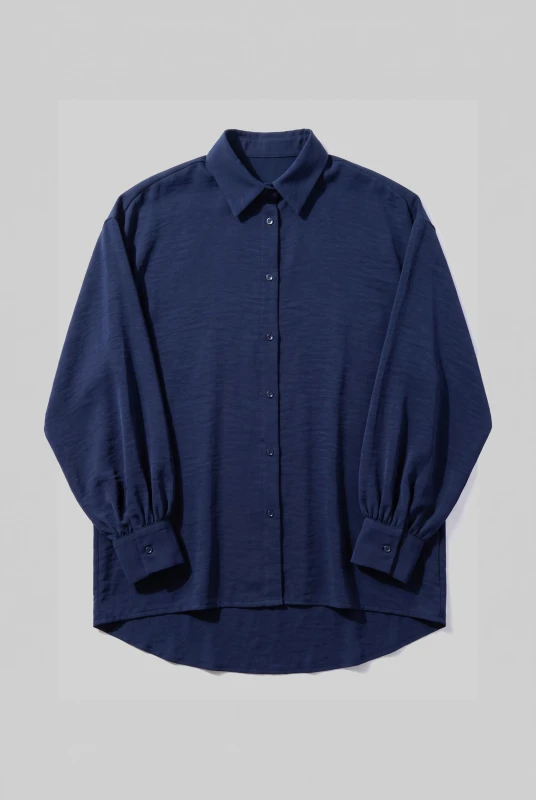 Shirt Oversized Solid-Color 