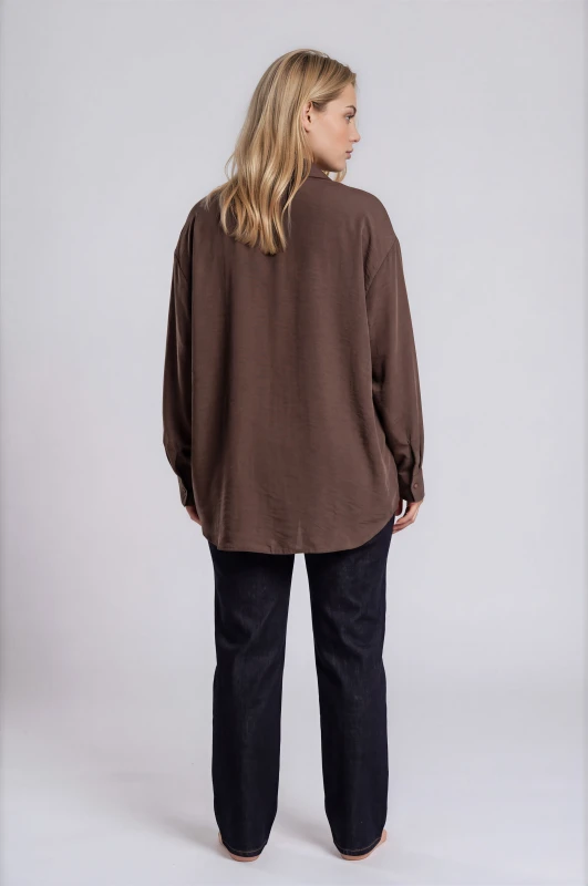 Shirt Oversized Solid-Color 