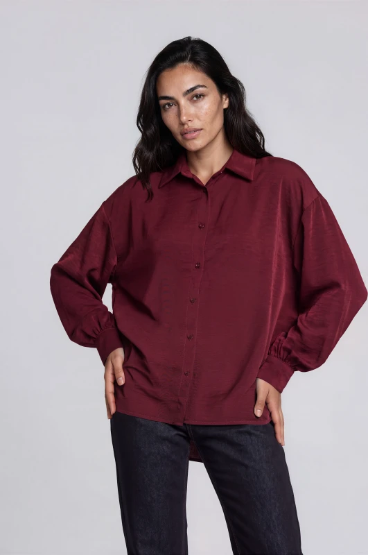 Shirt Oversized Solid-Color 