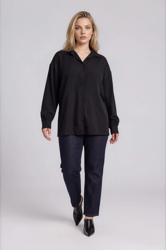 Shirt Oversized Solid-Color 