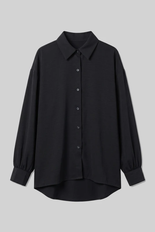 Shirt Oversized Solid-Color 