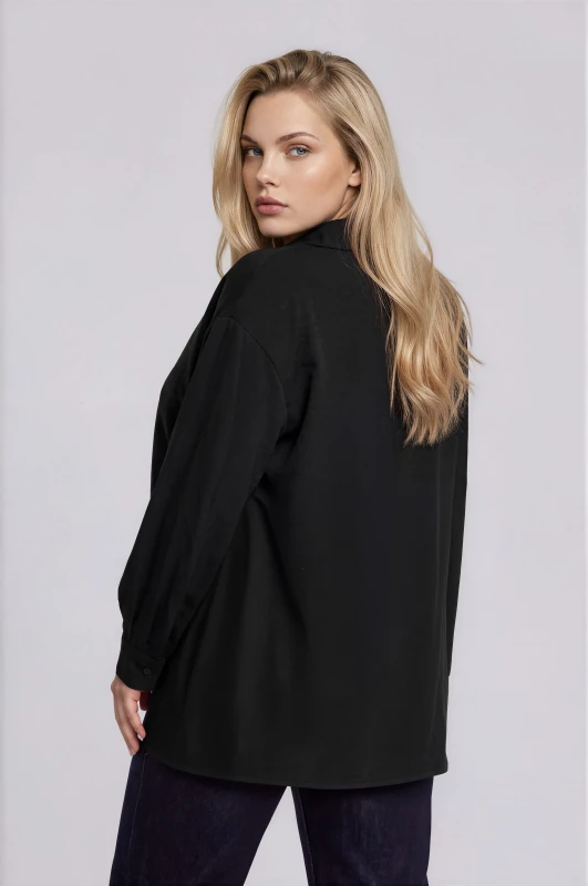 Shirt Oversized Solid-Color 