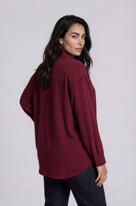 Shirt Oversized Solid-Color 