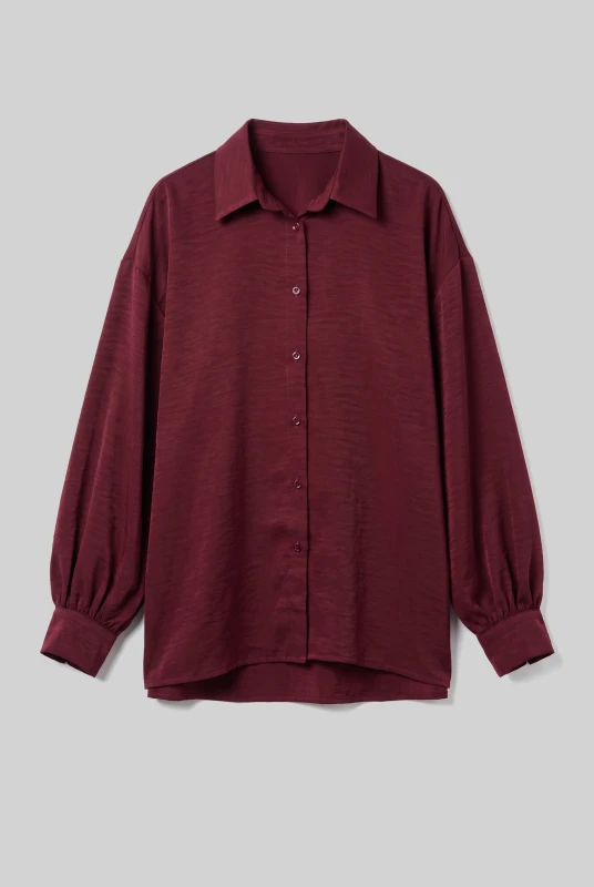 Shirt Oversized Solid-Color 