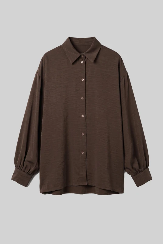 Shirt Oversized Solid-Color 