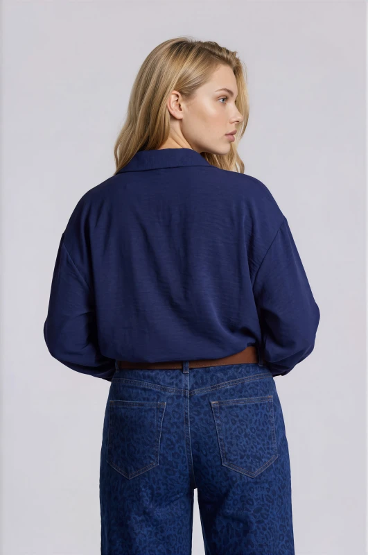 Shirt Oversized Solid-Color 