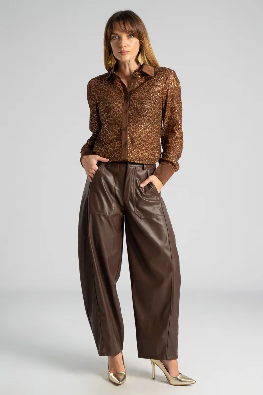 Πουκάμισο Παγιέτα Leopar