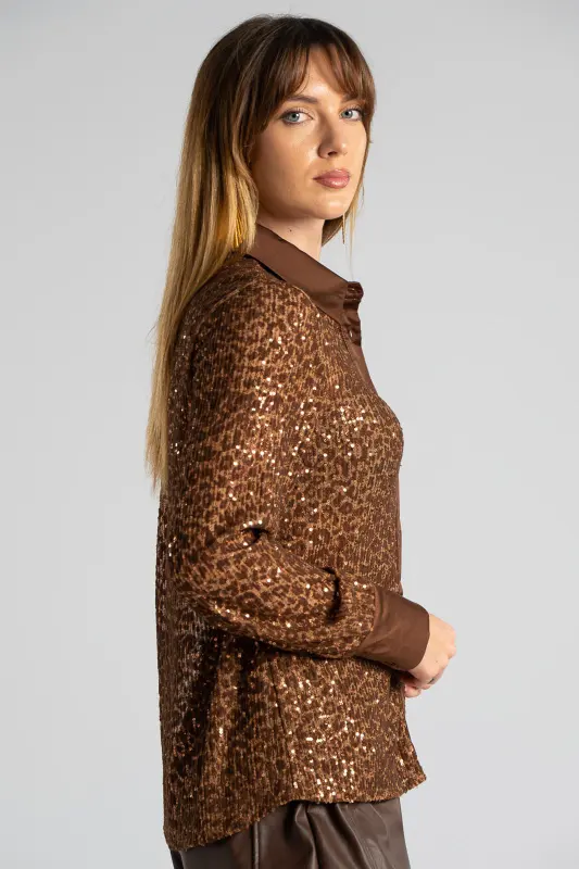 Πουκάμισο Παγιέτα Leopar