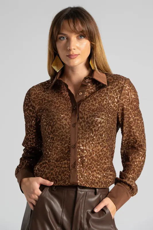 Shirt Leopard Pattern 