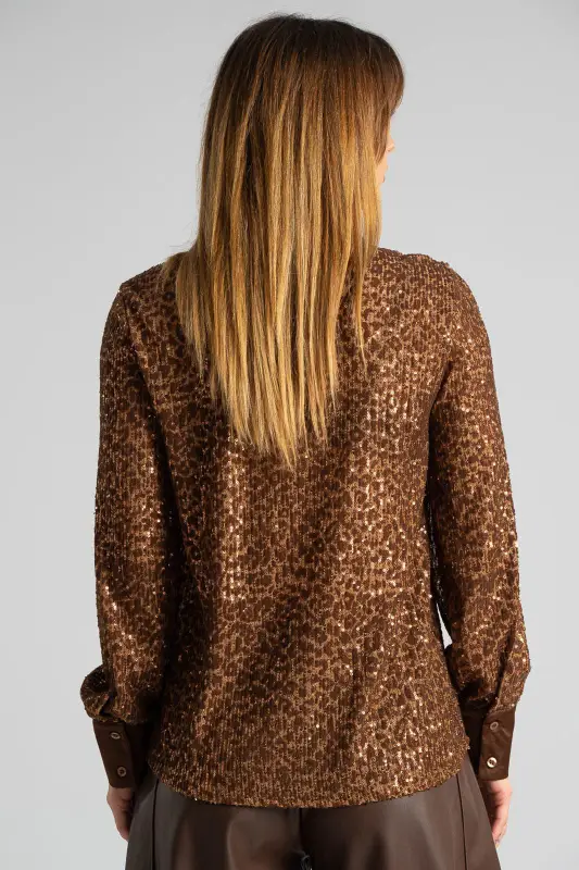 Πουκάμισο Παγιέτα Leopar