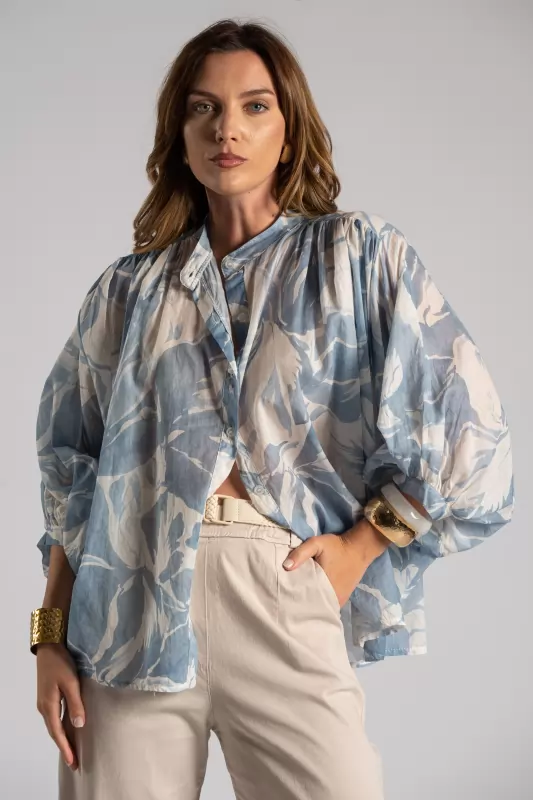 Shirt Pleated Mao