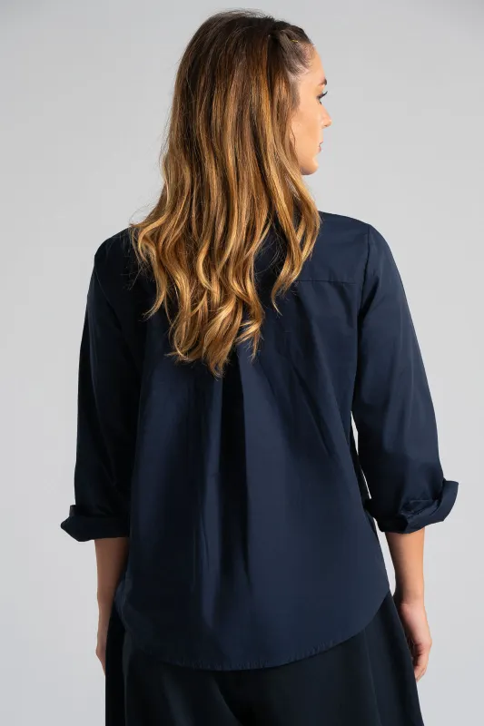 Poplin Shirt Rhinstones
