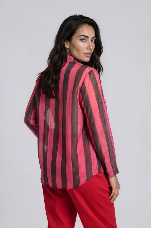 Shirt Striped C-throu 