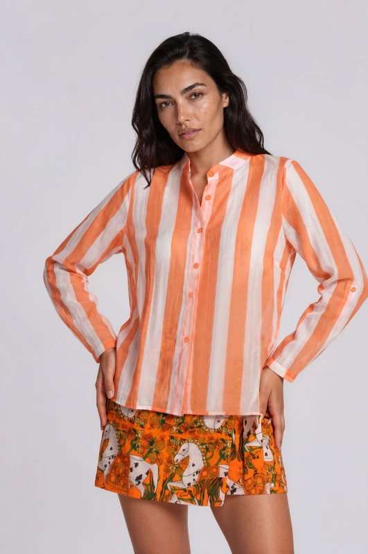 Shirt Striped C-throu 