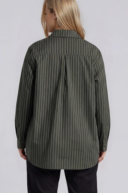 Shirt Striped With Asymmetrical Hem