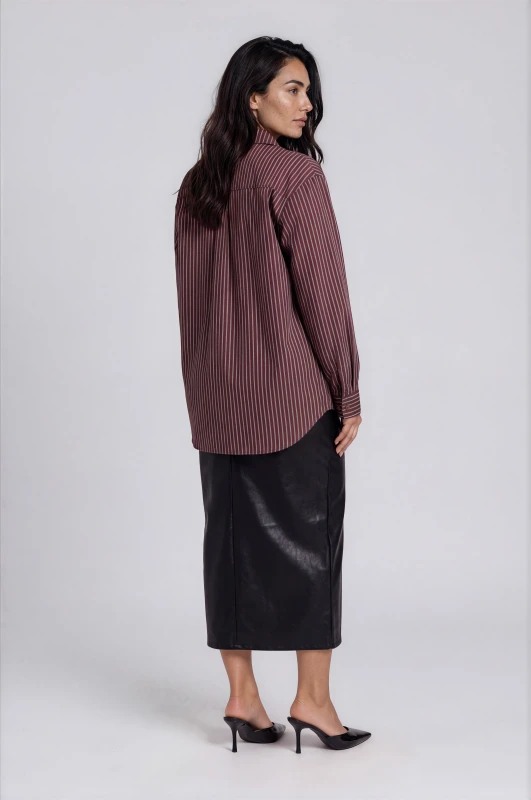 Shirt Striped With Asymmetrical Hem
