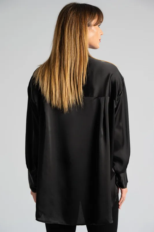 Πουκάμισο Σατέν Velvet Παγιέτα