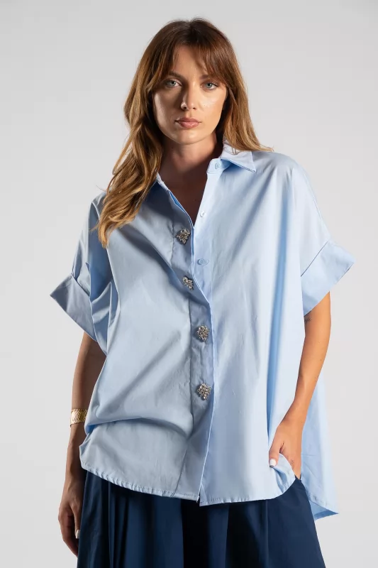 Πουκάμισο Στρας Cotton