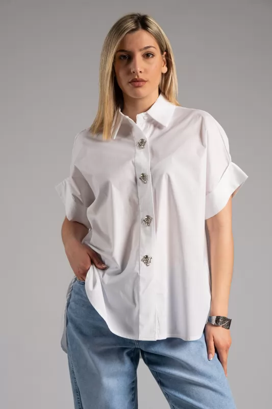 Πουκάμισο Στρας Cotton