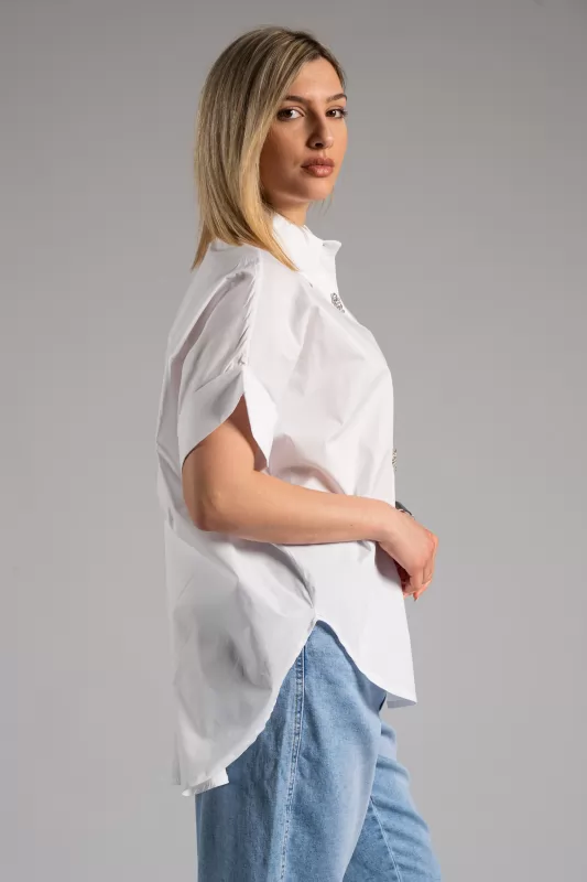 Πουκάμισο Στρας Cotton