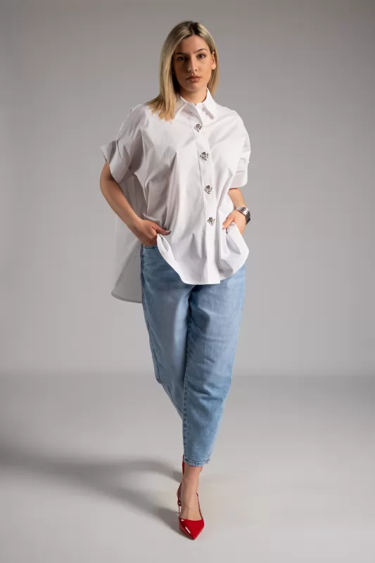 Πουκάμισο Στρας Cotton
