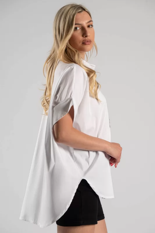 Πουκάμισο Στρας Φοίνικες Cotton
