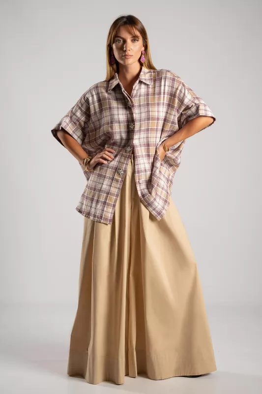 Πουκάμισο Στρας Καρώ