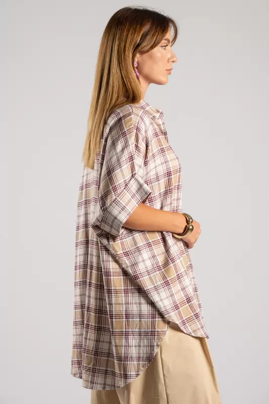 Πουκάμισο Στρας Καρώ