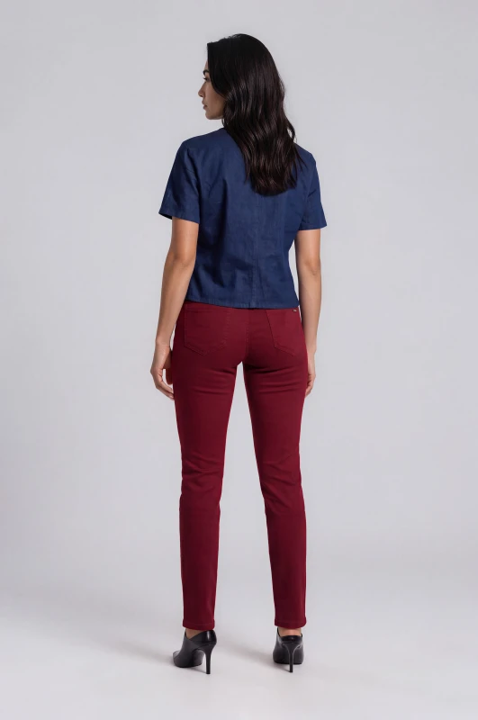 Shirt Denim with Unique Buttons
