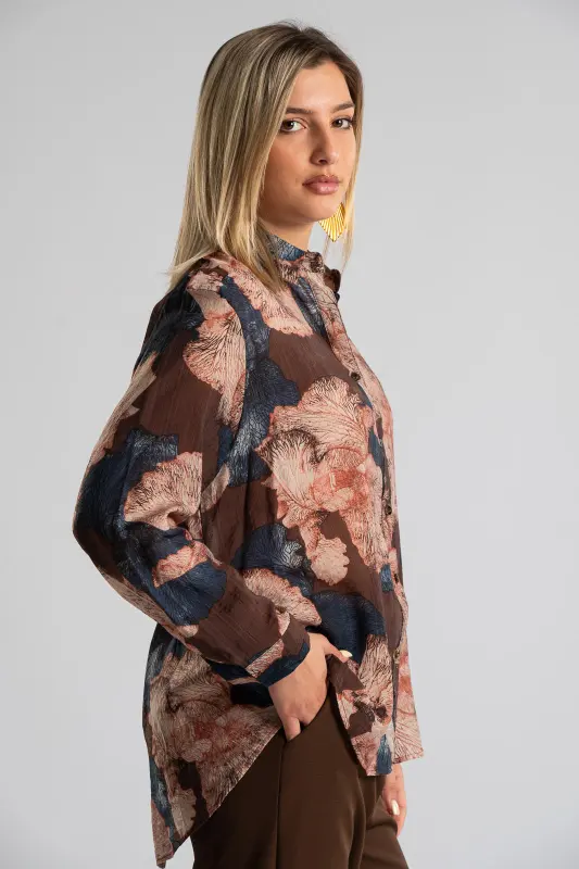 Shirt Cotton Big Flowers