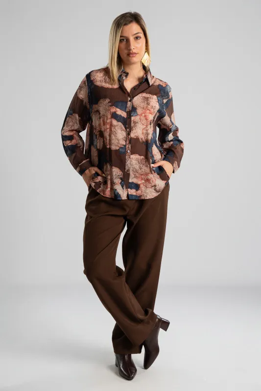 Shirt Cotton Big Flowers
