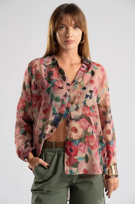 Πουκάμισο Βαμβακερό Floral