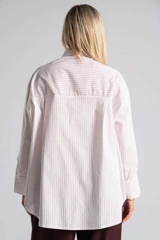 Shirt Cotton Striped Pins