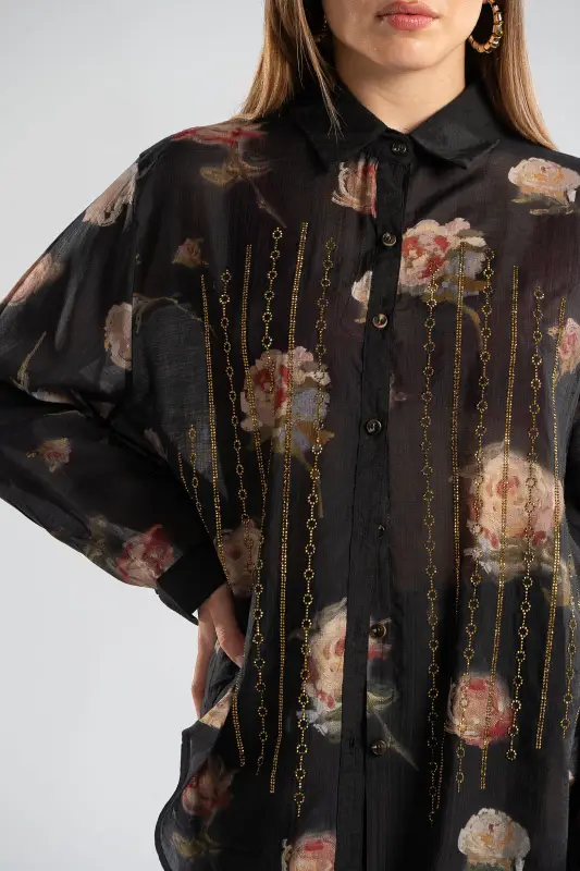 Cotton Shirt Roses