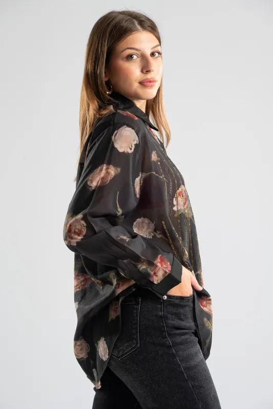 Cotton Shirt Roses