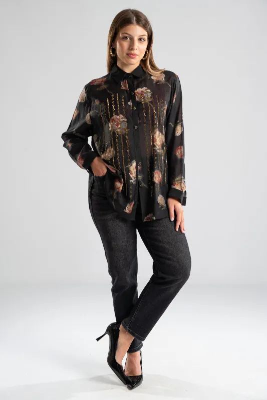 Cotton Shirt Roses