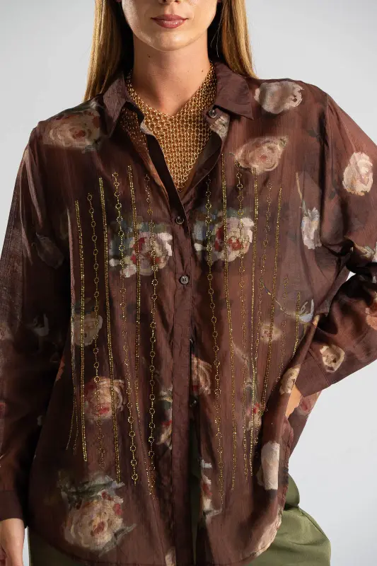 Cotton Shirt Roses