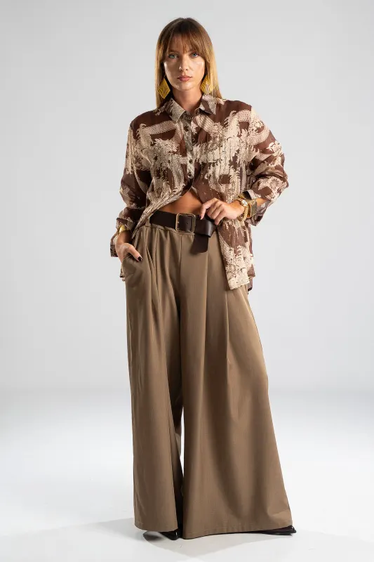 Shirt Cotton Strass Floral