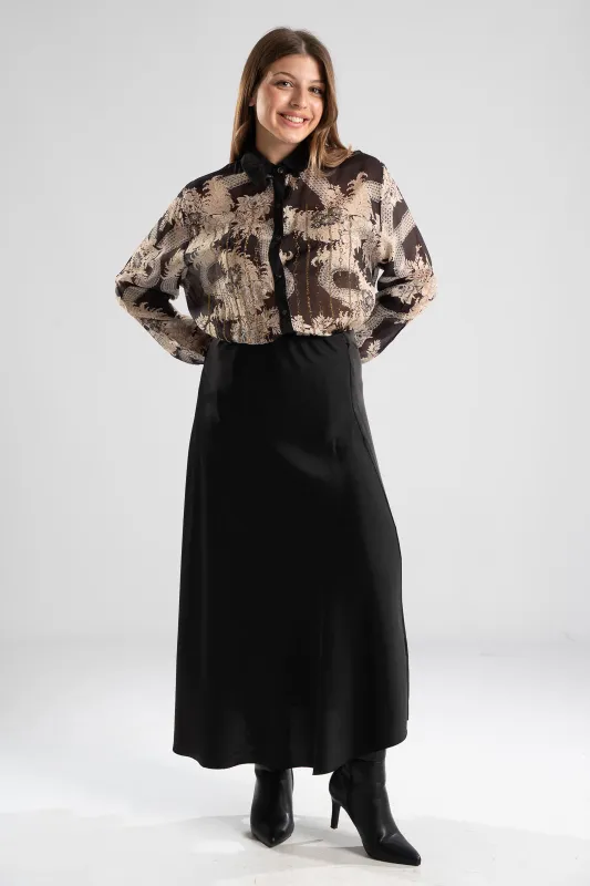 Shirt Cotton Strass Floral
