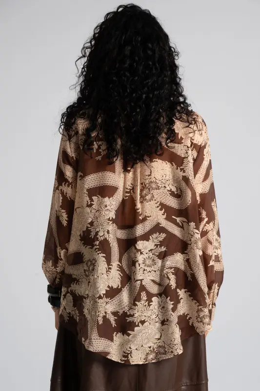 Πουκάμισο Βαμβακερό Strass Floral