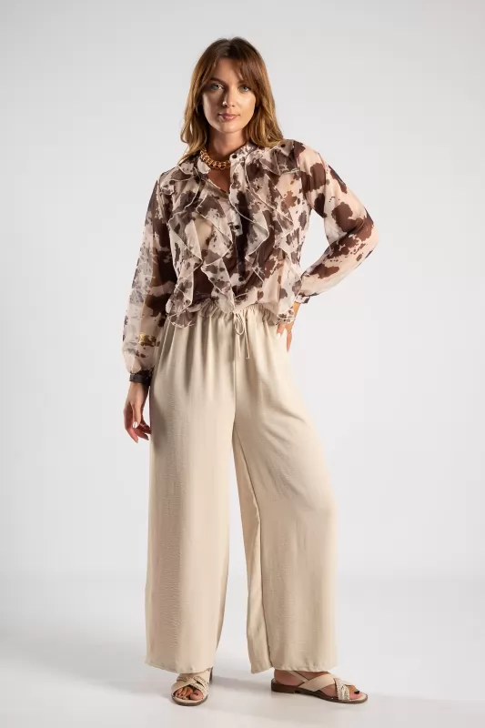 Shirt Volan Animal Pattern